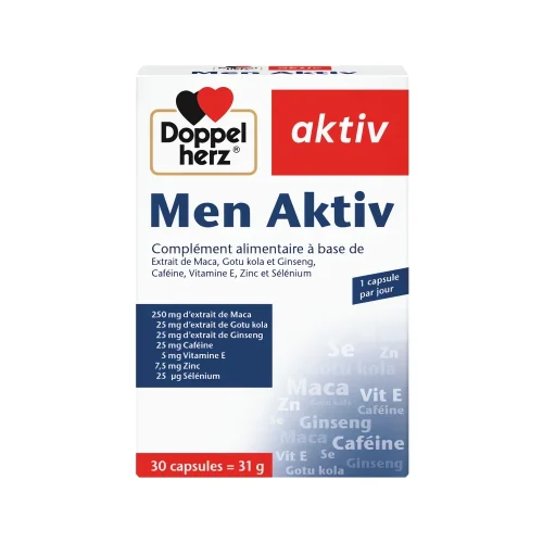 Men Aktiv 30 gél Doppelherz Boîte de 30 gélules Men Aktiv Doppelherz 31 g