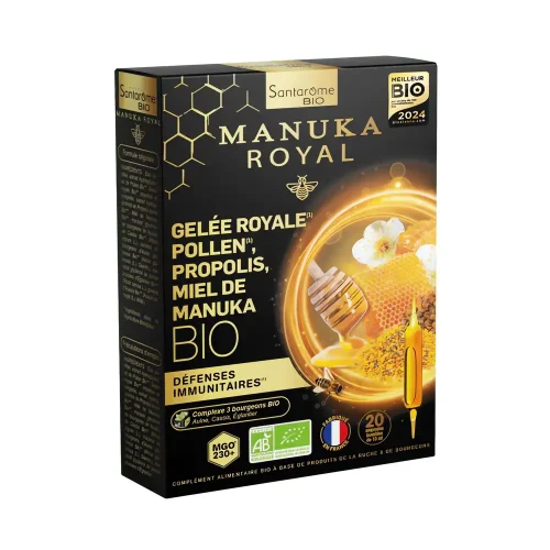 Mélange miel de manuka, gelée royale, pollen et propolis pour le bien-être Pot de mélange miel de manuka, gelée royale, pollen et propolis