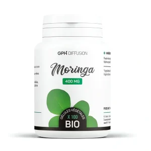 moringa 400 mg 100 gélules GPH complément alimentaire énergie naturelle