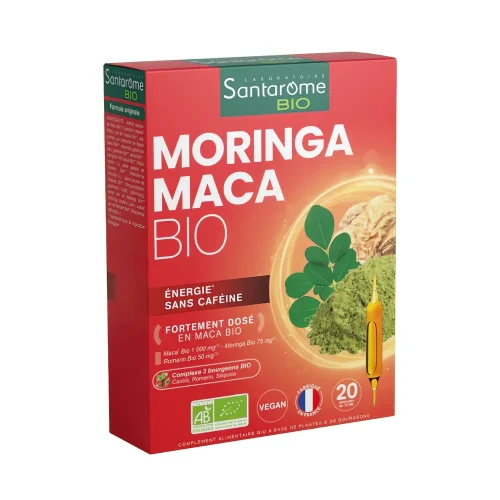 Boîte de 20 ampoules santarome moringa maca