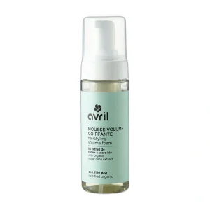 mousse volume coiffante 150 ml Avril fixation naturelle cheveux