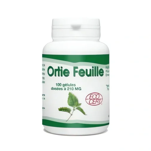 Ortie Feuille 210 mg 100 gélules GPH complément alimentaire détox ortie feuille 210 mg 100 gélules GPH complément alimentaire circulation