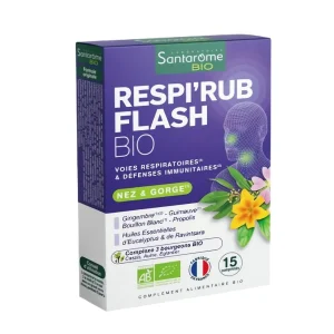 Boîte de 15 comprimés santarome respi'rub flash