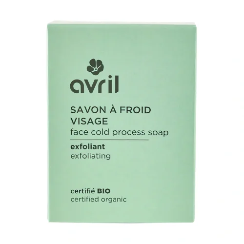 Savon à froid visage exfoliant bio 100 g Avril soin nettoyant doux