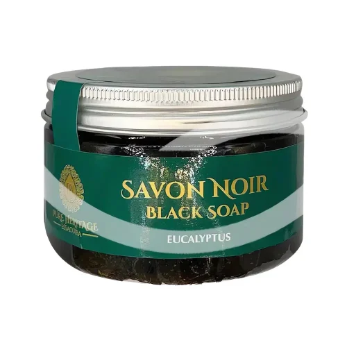 Savon noir à l'eucalyptus – 300 g – Pure Heritage Essaouira, savon naturel traditionnel