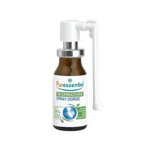 Spray gorge respiratoire 15 ml puressentiel, spray naturel gorge