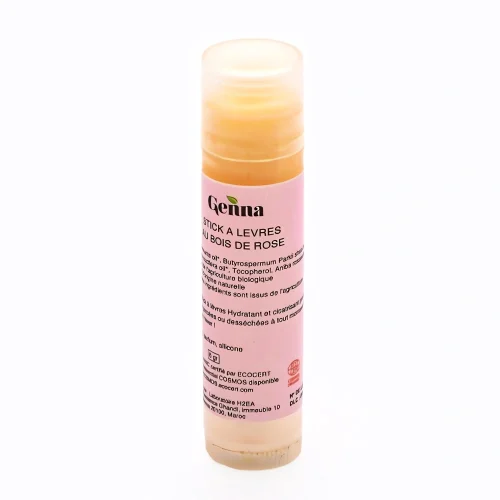 Stick lèvres Bois de rose Genna 10 ml, texture douce et naturelle pour usage quotidien