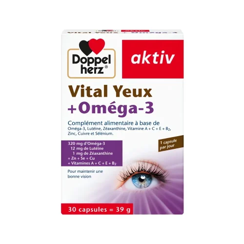 Vital Yeux Oméga-3 30 caps Doppelherz Capsules Vital Yeux + Oméga-3 30 unités Doppelherz
