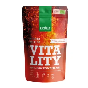 Vitality Mix 250G de Purasana pour boissons et mélanges naturels