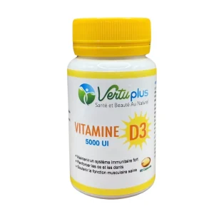 Vitamine D 60caop 5000UI Vertuplus,vitamine d 60 capsules 5000 ui vertuplus