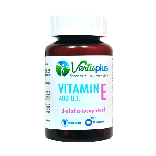 Vitamine E 50cap 400UI Vertuplus,vitamine e 50 capsules 400 ui vertuplus
