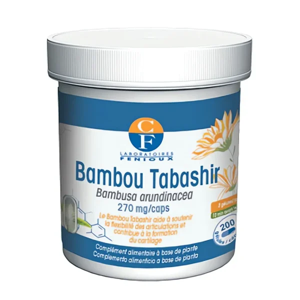 complément alimentaire bambou tabashir 270 mg fenioux, 200 gélules