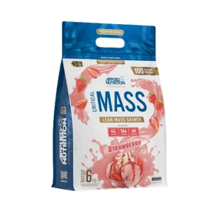 Critical Mass Lean Mass Gainz Fraise 6 kg Applied Nutrition poudre pour shakes fruités