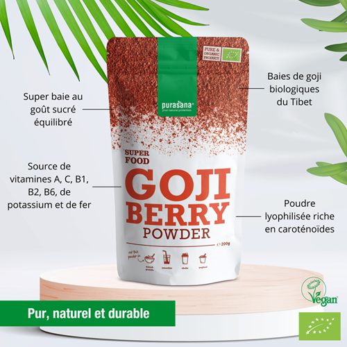 Les gammes Purasana super food disponibles chez Maroc Organic