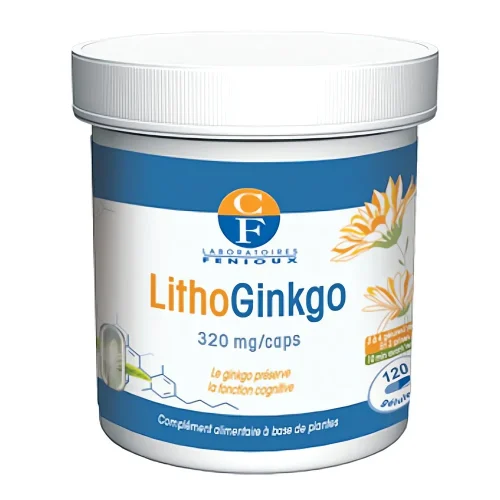 lithoginko 320mg 120 gelules fenioux Lithoginkgo Ginkgo biloba lithothamne Fenioux