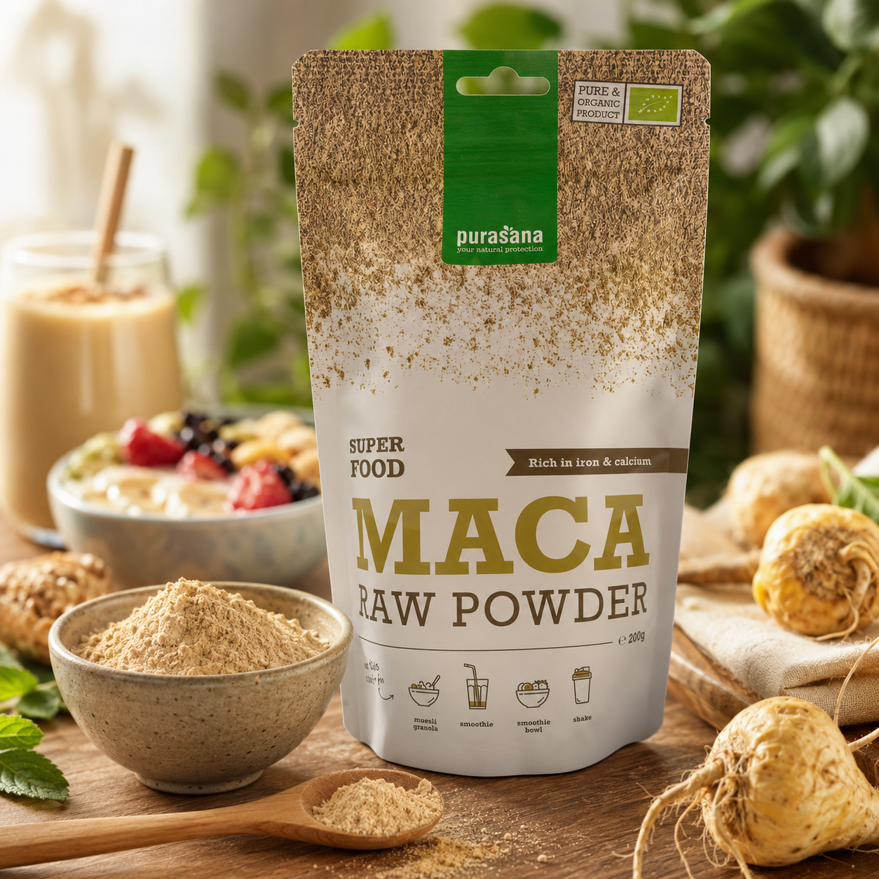 Poudre de maca bio certifiée bienfaits énergie équilibre hormonal